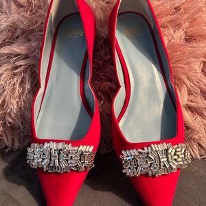 Frances Valentine Paula Mini Block Heel Sz 6.5